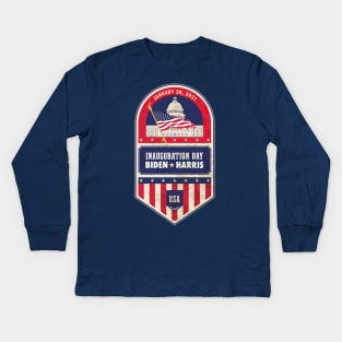 Inauguration day Biden Harris January 20, 2021 Kids Long Sleeve T-Shirt